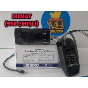 ESM-3722 230VAC Dijital Kuluçka Kontrol Cihazı Emko (Ssr Çıkışlı)