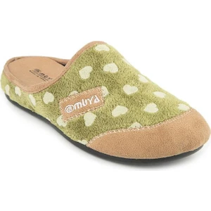 Kasi 36913-284 Kadın Kışlık Ev Terliği Yeşil 36-40