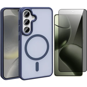 Samsung Galaxy S24 Plus Kılıf Magsafe Şarj Özellikli Mat Arka Yüzey Zore Sio Kapak + Hayalet Ekran Koruyucu