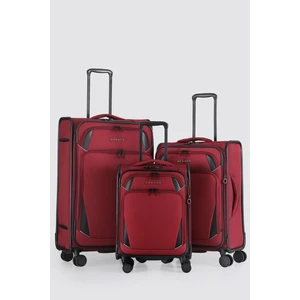 Ultra Hafif Kumaş 3 Lü Valiz Seti