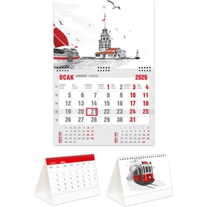 Sticker Art 2026 Ekonomik Gemici Takvimi + İstanbul Piramit Takvimi