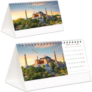 Sticker Art 2026 Dünya Harikaları Piramit Masaüstü Takvim 21 x 17 cm