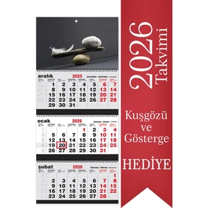 Sticker Art 2026 Jumbo Boy Gemici Denizci Duvar Takvimi 39 x 87 cm