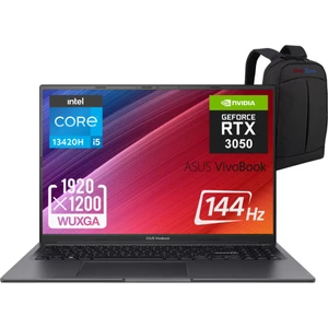 Vivobook 16X K3605VC İntel Core I5 13420H 16GB 1TB SSD RTX3050 16" Wuxga IPS 144Hz Windows 11 Home Dizüstü Bilgisayar - Webzone Çanta Wz3