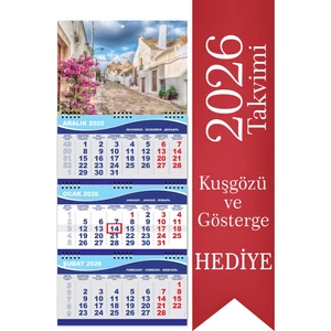 Sticker Art 2026 Orta Boy Gemici Denizci Duvar Takvimi 31 x 70 cm