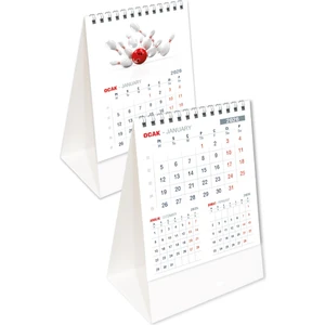 Sticker Art 2026 Ofis Piramit Masa Takvimi Dikey Masaüstü Takvim 12x19,5 cm