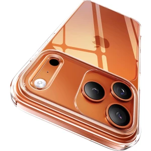 Apple iPhone 17 Pro Max ile Uyumlu Kamera Korumalı Şeffaf Silikon Kılıf