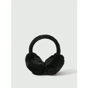 Kadın Soğuktan Koruyucu Soft Peluş Kışlık Kulaklık Kulak Isıtıcı Siyah