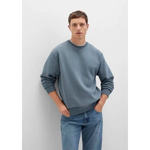 Bisiklet Yaka Mavi Basic Sweatshirt 0S10276-80889