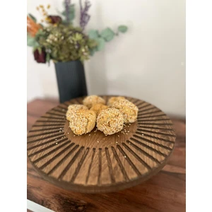 Doğal Ahşap Sunumluk Standı , Ahşap Kek Standı , Ahşap Meyve Tabağı , Ayaklı Doğal Ahşap Sunumluk