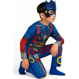 Unisex Çocuk Transformers Optimus Kostümü - Transformers Optimus Çocuk Kıyafeti