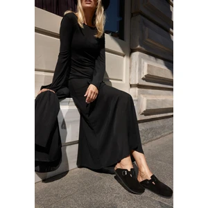 Oslo Hakiki Deri Mantar Taban Ortopedik Unisex Terlik