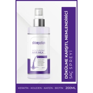 Shine Potion Saç Sütü Besleyici Keratin Kolajen Saç Bakım Parlatıcı Nemlendirici ve Kolay Tarama