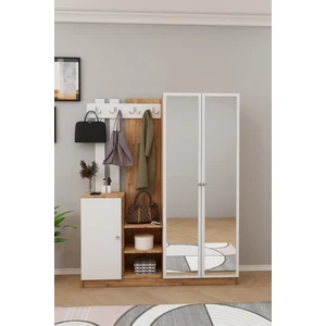 Bublisa Vestiyer Portmanto Ayakkabılık Atlantik Çam Beyaz