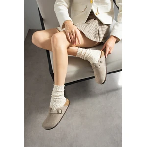 Oslo Süet Mantar Taban Anatomik Terlik