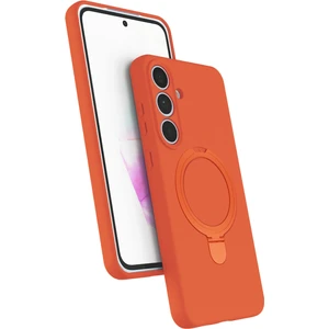 Ds-Derin Newface Samsung Galaxy S24 Fe Regal Magsafe Standlı Kapak - Turuncu