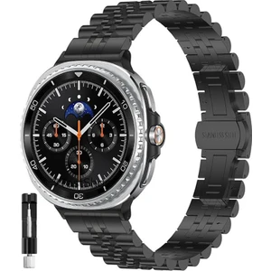 Samsung Galaxy Watch 8 40MM /watch 8 44MM / Classic 46MM Uyumlu Paslanmaz Çelik Rolex Kordon