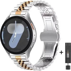 Samsung Galaxy Watch 7 Fe 4 5 Pro 6 Seri 40 42 43 44 45 46 47 mm Uyumlu Çelik Rolex Saat Kordonu