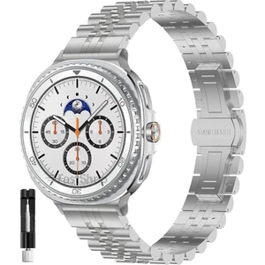 Samsung Galaxy Watch 8 40MM /watch 8 44MM / Classic 46MM Uyumlu Paslanmaz Çelik Rolex Kordon