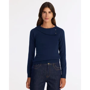 Regular Kayık Yaka Uzun Kol Kazak