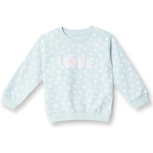 Hellobaby Kız Bebek Sweatshirt Şardonlu Bisiklet Yaka Uzun Kol