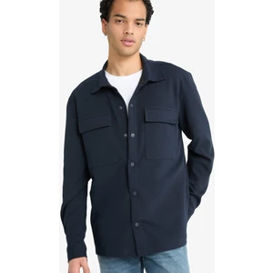 Regular Fit Twill Gömlek Ceket E7689AX25AU