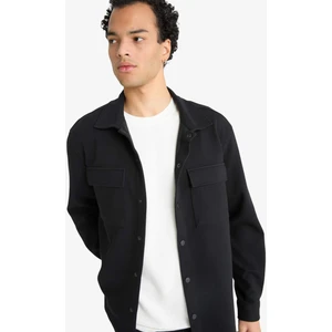 Regular Fit Twill Gömlek Ceket E7689AX25AU