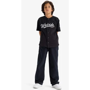 Erkek Çocuk Loose Fit Standart Paça Gabardin Pantolon G1866A825AU