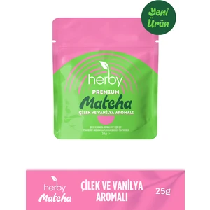 Premium Matcha Çilek ve Vanilya Aromalı