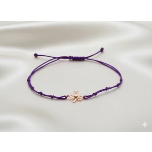 Ariş Pırlanta Yonca Altın Ipli Bileklik