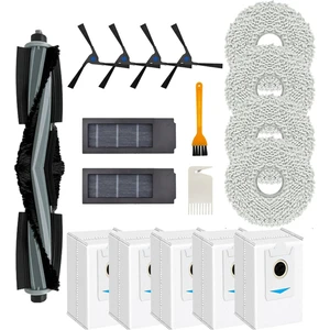 Ecovacs Deebot X2 Omnı E/x2 Combo Robot Vakum, Ana Fırça, Yan Fırça, Hepa Filtreleri Için Uyumlu Aksesuar Kiti (Yurt Dışından)