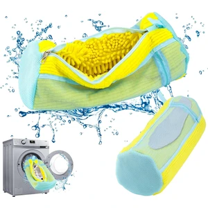 Kilitli Fermuarlı Ayakkabı Yıkama Kapağı Çamaşır Makinesi Çamaşır Çantası Tembel Ayakkabı Yıkama Çantası (Yurt Dışından)