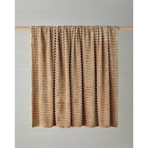 Modern Line Çizgili Super Soft Tek Kişilik Battaniye 150X200 cm Bej