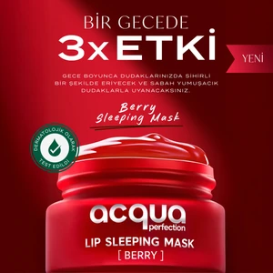 Acqua Perfection Lip Sleeping Mask Berry | Onarıcı & Canlandırıcı Dudak Maskesi | Pürüzsüzleştirici Etki