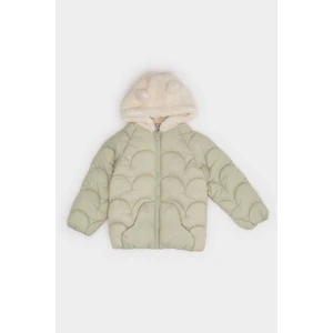 Kız Bebek Rüzgar Geçirmez Su Geçirmez Kapüşonlu Fermuarlı Mont E7951A525AU
