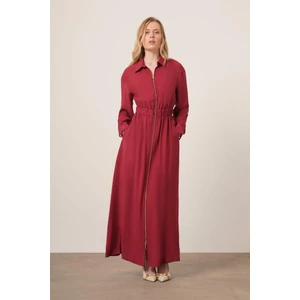 Ftz Women Kadın Modal Elbise  Bordo 31033