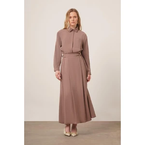 Ftz Women Kadın Modal Etekli Takım  Vizon 30714