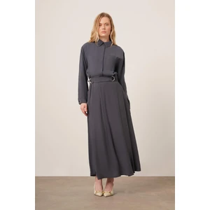 Ftz Women Kadın Modal Etekli Takım  Füme 30714