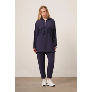 Ftz Women Kadın File Detaylı Pantolonlu Takım  Lacivert 30713