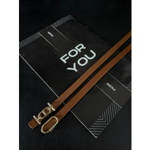 2'li Gold Tokalı Ince Kemer, Pantolon Kemeri, Gömlek Kemeri, Ceket Kemeri