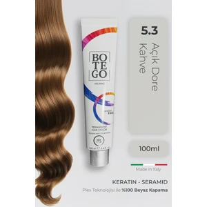 Profesyonel Krem Saç Boyası - 5.3 Açık Dore Kahve 100 ml - Plex, Keratin, Seramid