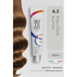 Profesyonel Krem Saç Boyası - 6.3 Koyu Dore Kumral 100 ml - Plex, Keratin, Seramid