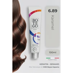 Profesyonel Krem Saç Boyası - 6.89 Karamel 100 ml - Plex, Keratin, Seramid