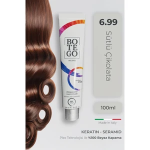 Profesyonel Krem Saç Boyası - 6.99 Sütlü Çikolata 100 ml - Plex, Keratin, Seramid