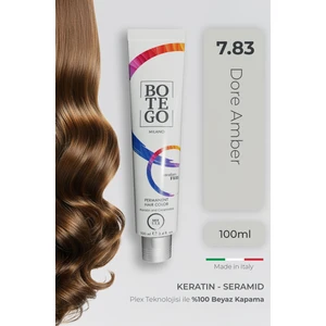 Profesyonel Krem Saç Boyası - 7.83 Dore Amber 100 ml - Plex, Keratin, Seramid