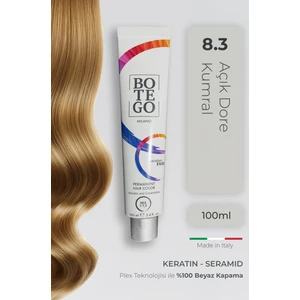 Profesyonel Krem Saç Boyası - 8.3 Açık Dore Kumral 100 ml - Plex, Keratin, Seramid