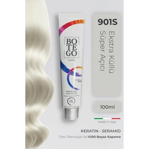 Profesyonel Krem Saç Boyası - 901 S Ekstra Küllü Süper Açıcı 100 ml - Plex, Keratin, Seramid