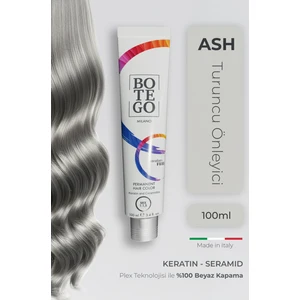 Profesyonel Krem Saç Boyası - Ash (Turuncu Önleyici) 100 ml - Plex, Keratin, Seramid