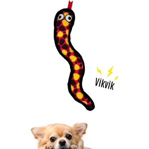Peluş Yılan Köpek Oyuncağı | VikVik Sesli Köpek Oyun Arkadaşı 9x47 CM