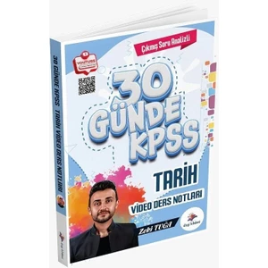 Dizgi Kitap Kpss 30 Günde Tarih Video Ders Notları - Zeki Tuğa Dizgi Kitap Yayınları
